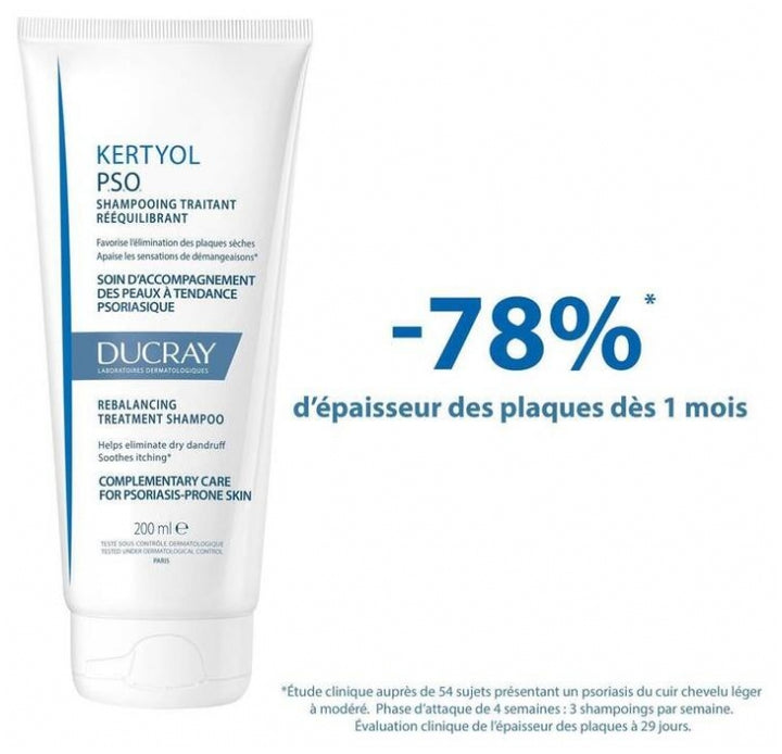 Ducray Kertyol P.S.O. Champú Tratamiento Reequilibrante 200ml