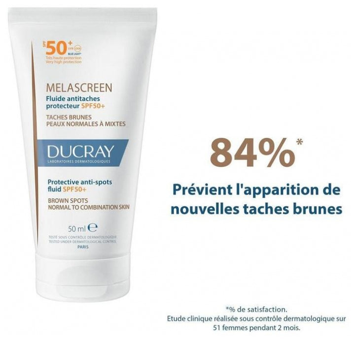 Ducray Melascreen UV 50 Anti-Spot Fluid SPF50+ for Normal to Combination Skin 1.7 fl oz