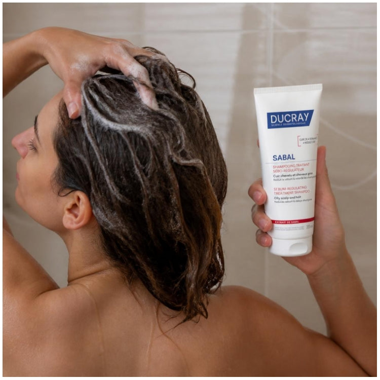 Ducray Sabal Seboregulating treating shampoo for oily scalp and hair 200ml (6.76fl oz)