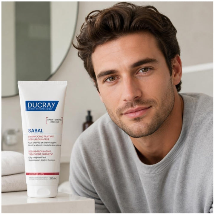 Ducray Sabal Seboregulating treating shampoo for oily scalp and hair 200ml (6.76fl oz)