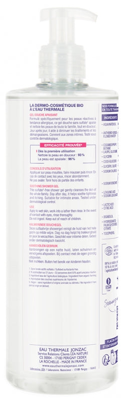 Eau thermale Jonzac High Tolerance Shower Gel Perfume Free 500ml (16.90fl oz)