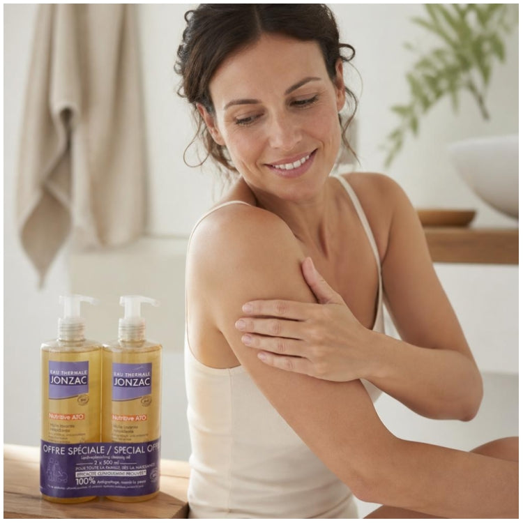 Eau thermale Jonzac Nutritive AP+ Relipiderende wasolie 500ml x2