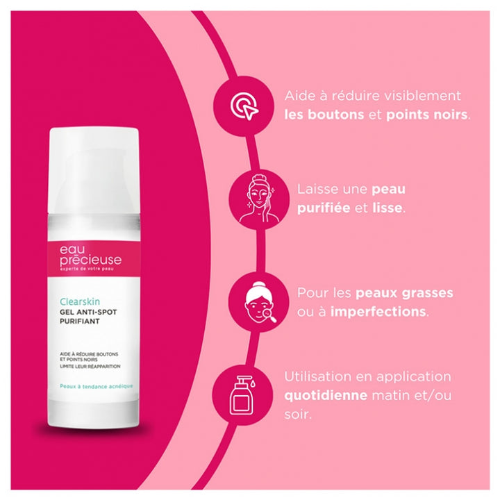 Eau Precieuse Clearskin Zuiverende Anti-puistjesgel 50ml