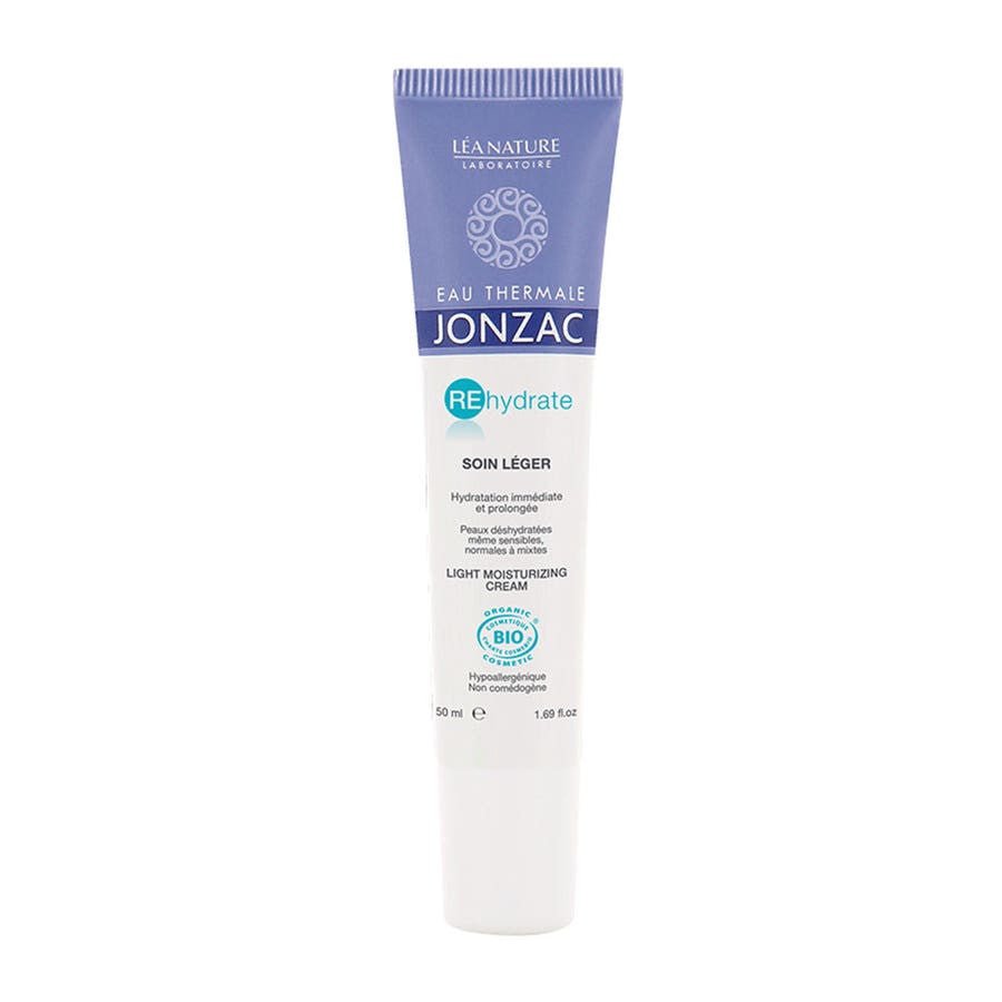 Eau thermale Jonzac Organic Rehydrate Light Cream 50ml (1.69fl oz) - FrenchBeautyHub