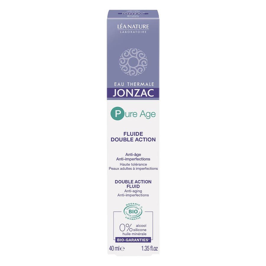 Eau thermale Jonzac Pure Age Double Action Anti - Ageing, Anti - Imperfection Fluid Adult skin with imperfections 40ml (1.35fl oz) - FrenchBeautyHub