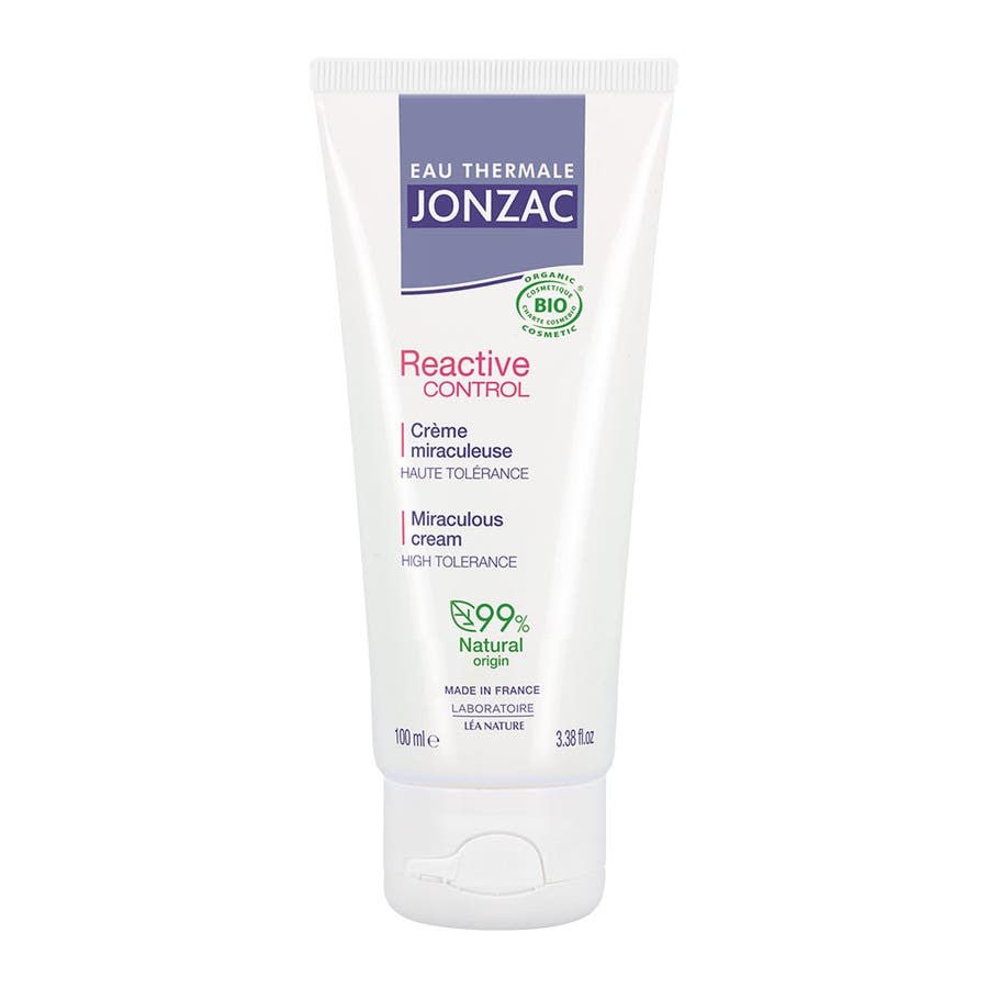 Eau thermale Jonzac Reactive Control Creme Miraculeuse Bio all skin types 100ml (3.38fl oz) - FrenchBeautyHub
