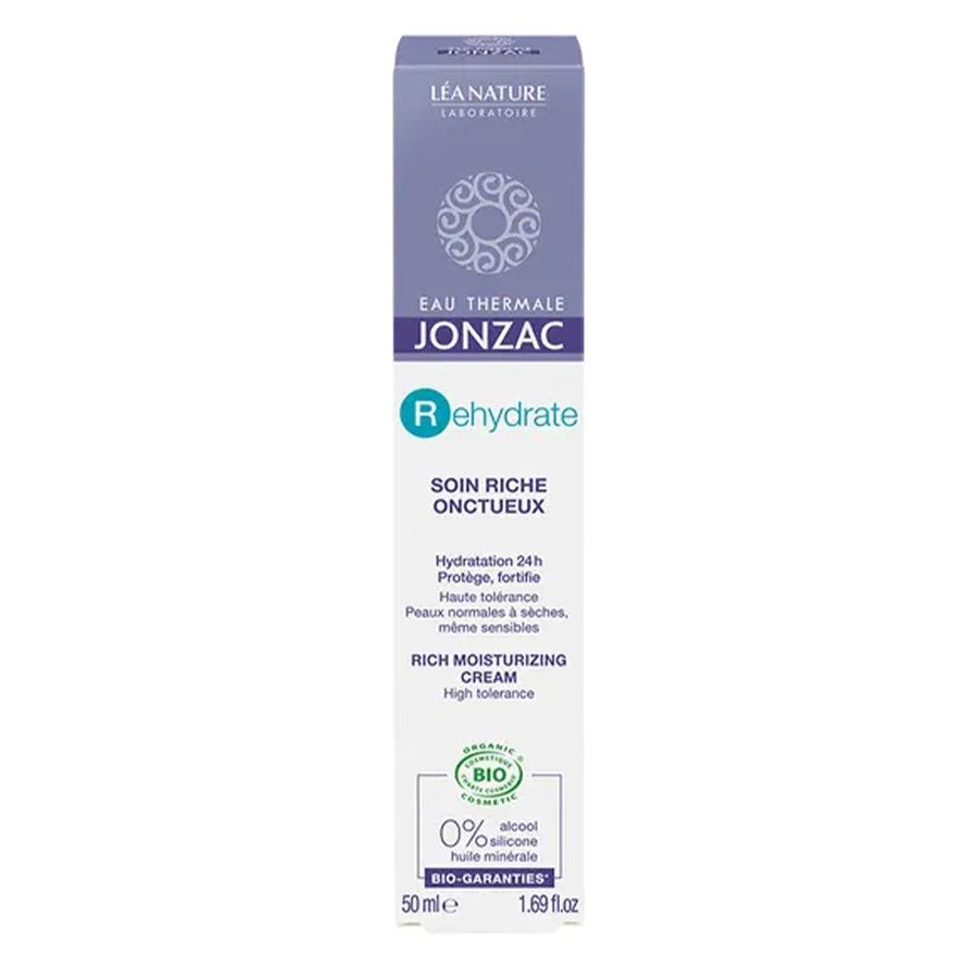 Eau Thermale Jonzac REhydrate Moisturizing Rich Care for Normal to Dry/Sensitive Skin 50ml (1.69fl oz) - FrenchBeautyHub
