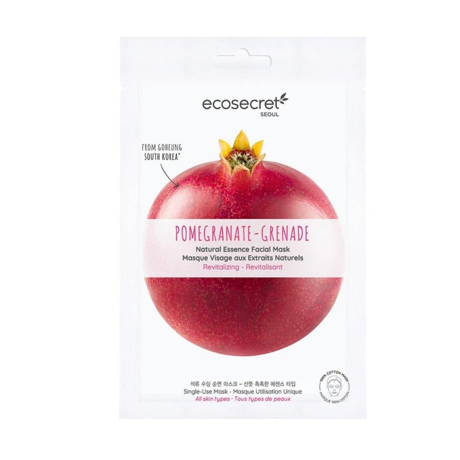 Eco Secret Seoul Rose Face Mask with Natural Extracts of Pomegranate 20ml (0.67fl oz) - FrenchBeautyHub