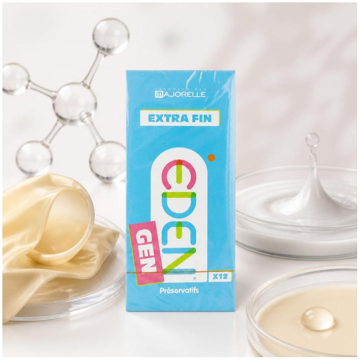 Eden Gen واقيات ذكرية فائقة الرقة x12