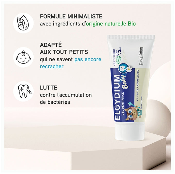 Elgydium Baby Pasta dental ecológica apta a partir de 6 meses 30 ml