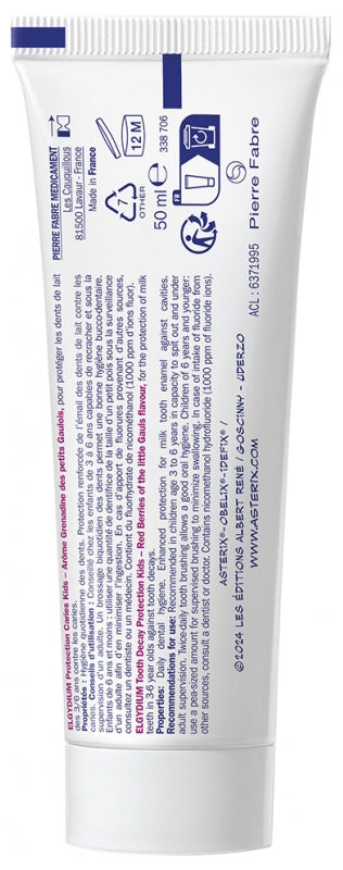 Elgydium Kids Decay Protection Toothpaste Gel 2-6 Years Red Berries Flavour 50ml (1.69fl oz)