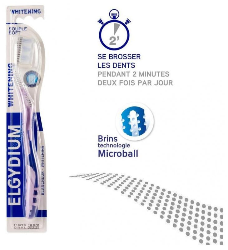 Elgydium Whitening فرشاة أسنان ناعمة