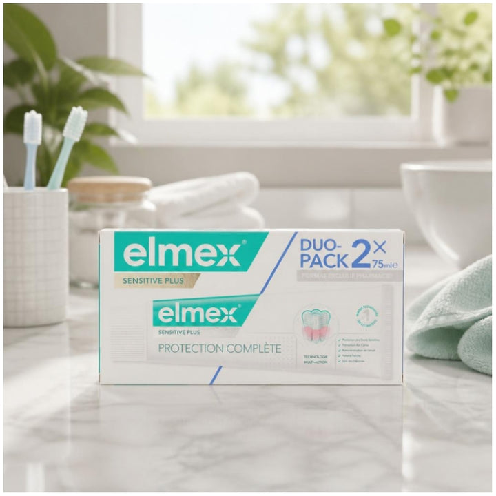 Elmex Sensitive Plus Complete Care معجون أسنان 75ml x2