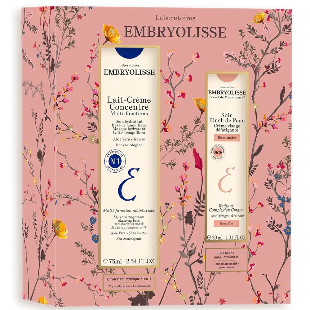 Embryolisse Best - Seller Gift Set with Lait - Crème Concentré and Soin Blush de Peau Rose Lumière - FrenchBeautyHub