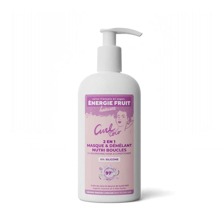 Energie Fruit 2 In 1 Coco & Organic Shea Butter Masks Hair Curls 300ml (10.14fl oz) - FrenchBeautyHub