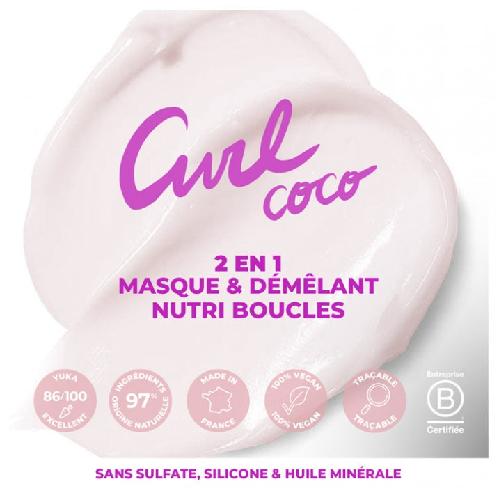 Energie Fruit 2 In 1 Coco & Organic Shea Butter Masks Hair Curls 300ml (10.14fl oz)