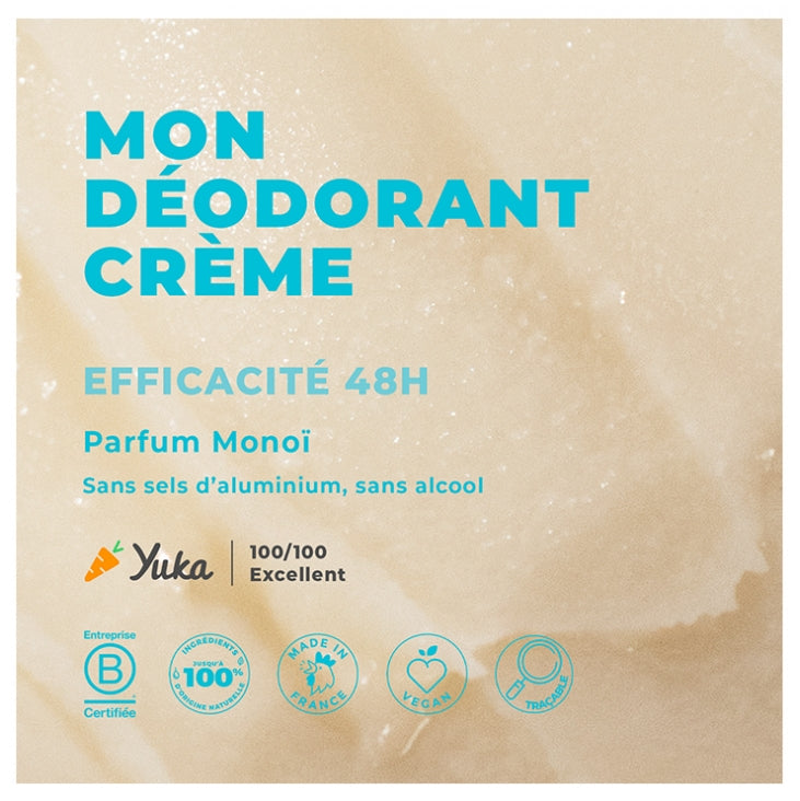 Energie Fruit 48H Deo Cream Monoï Bioes 45g - Natural Deodorant with Monoï Perfume
