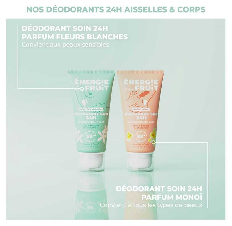 Energie Fruit 24h White Flowers Deodorante trattamento per pelle sensibile 50 ml