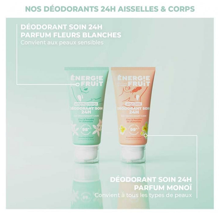 Energie Fruit 24h White Flowers Deodorante trattamento per pelle sensibile 50 ml
