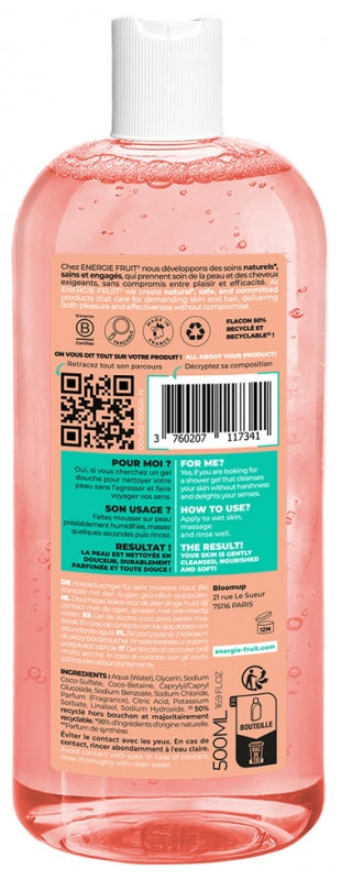 Energie Fruit Shower Gel Neutral pH Coco & Shea Butter Bioes 500ml (16.90fl oz)