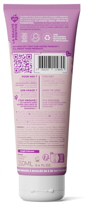 Energie Fruit Coco & Organic Shea Oil Shampooing sans sulfate cheveux bouclés 250ml