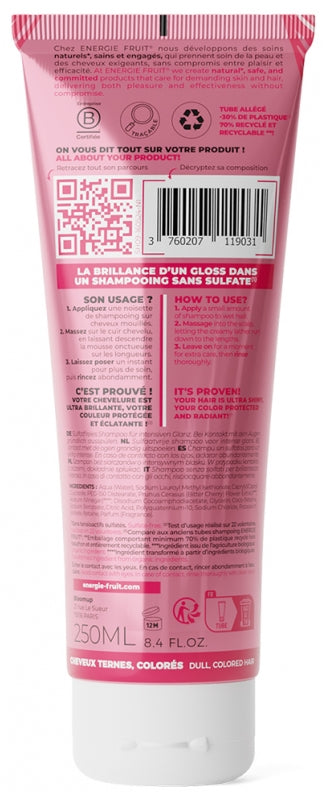 Energie Fruit Cherry Blossom & Organic Raspberry Vinegar Colour Radiance Shampoo for Coloured or Highlighted Hair 250ml (8.45 fl oz)