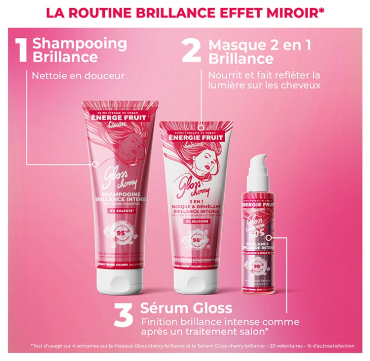Energie Fruit Cherry Blossom & Organic Raspberry Vinegar Colour Radiance Shampoo for Coloured or Highlighted Hair 250ml (8.45 fl oz)