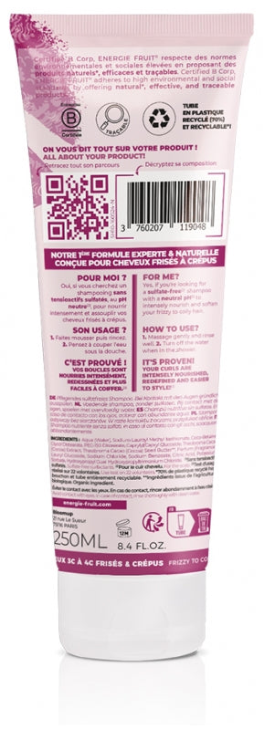 Energie Fruit Nutri Intense شامبو مع مسحوق الكاكاو العضوي وزبدة الكاكاو 250ml
