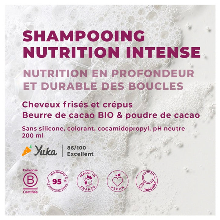 Energie Fruit Nutri Intense شامبو مع مسحوق الكاكاو العضوي وزبدة الكاكاو 250ml