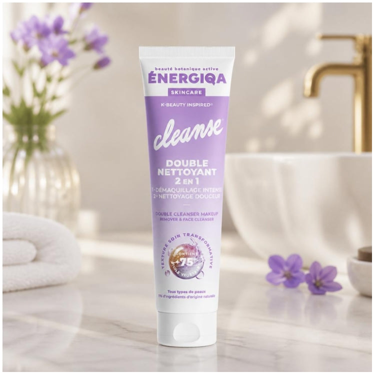 Energiqa 2-in-1 cleansing face wash 140ml (4.73 fl oz)