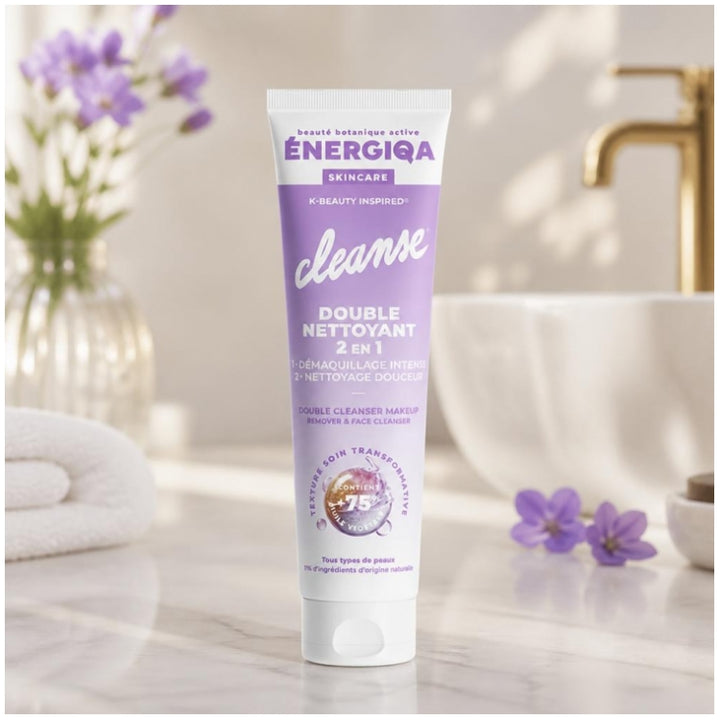 Energiqa 2-in-1 cleansing face wash 140ml (4.73 fl oz)