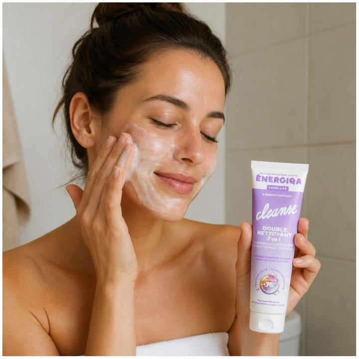 Energiqa 2-in-1 cleansing face wash 140ml (4.73 fl oz)