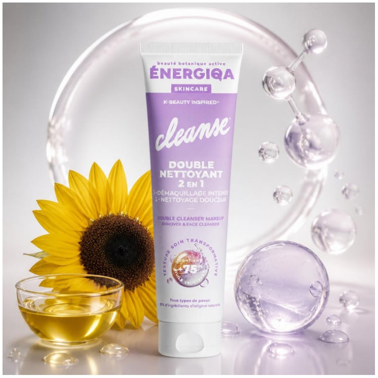 Energiqa 2-in-1 cleansing face wash 140ml (4.73 fl oz)