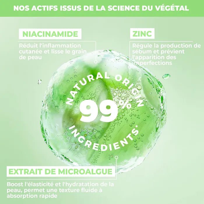 Energiqa Skincare Sérum Roll On Visage Clear 2% Niacinamide & Zinc 30ml (1.01fl oz) - FrenchBeautyHub
