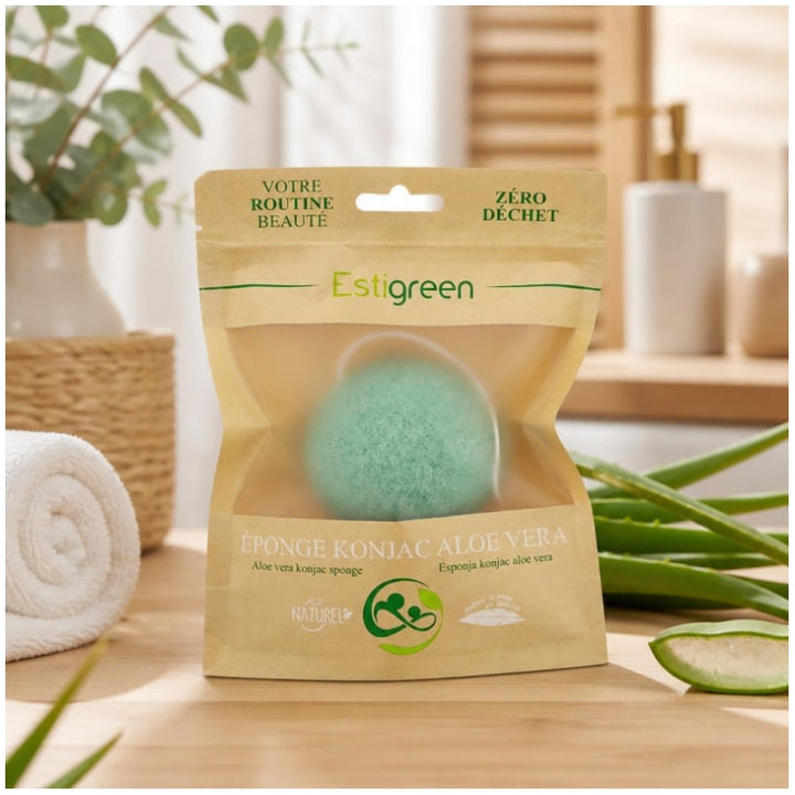 Estipharm Estigreen Konjac Aloe Vera Sponge Dry and Sensitive Skin