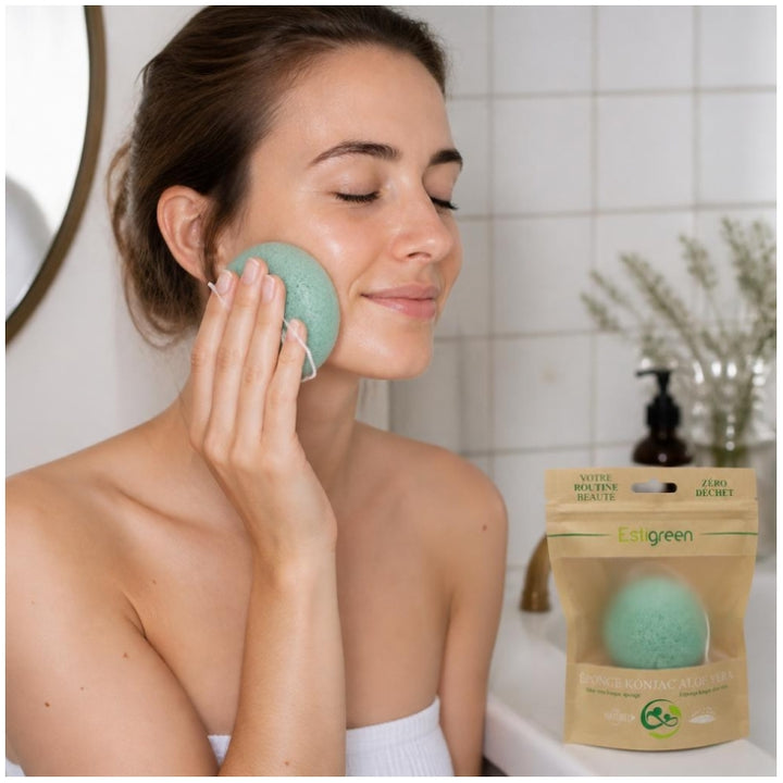 Estipharm Estigreen Konjac Aloe Vera Sponge Dry and Sensitive Skin