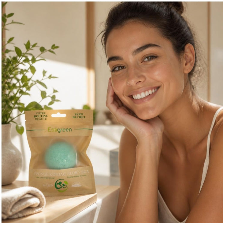 Estipharm Estigreen Konjac Aloe Vera Sponge Dry and Sensitive Skin