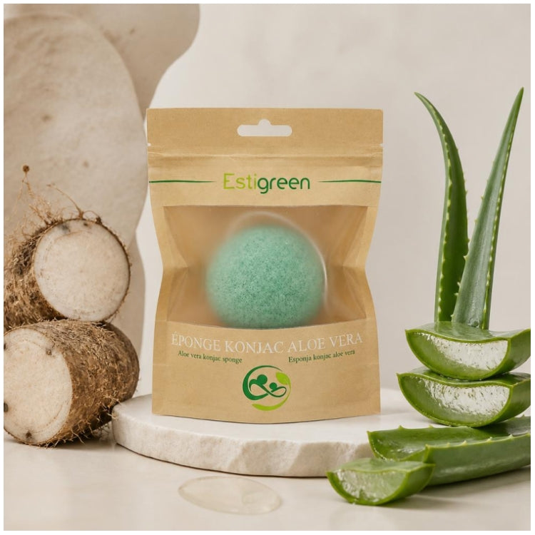Estipharm Estigreen Konjac Aloe Vera Sponge Dry and Sensitive Skin