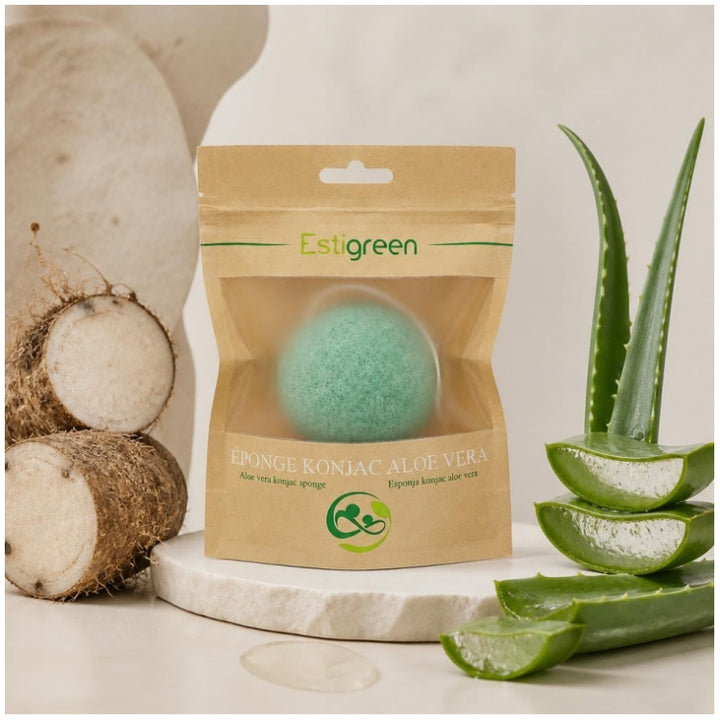 Estipharm Estigreen Konjac Aloe Vera Sponge Dry and Sensitive Skin