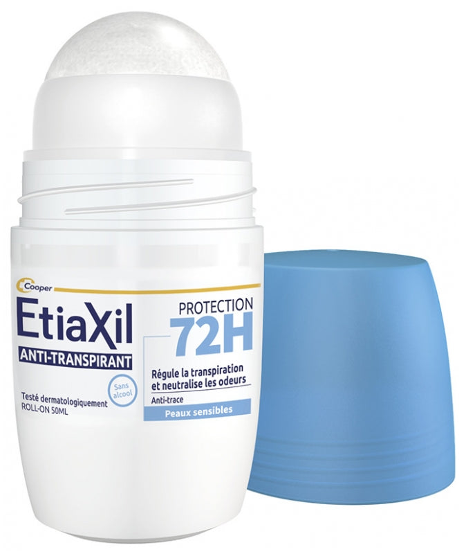 Etiaxil Antiperspirant Desodorante Roll-On de protección 72h para piel sensible 50ml