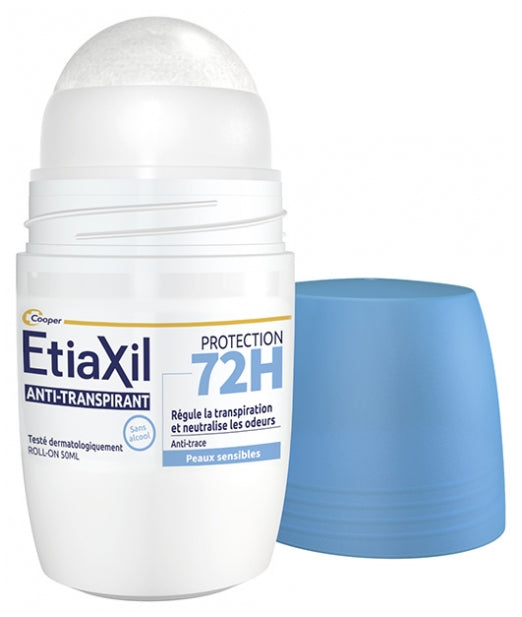 Etiaxil Antiperspirant 72h Protection Roll-On sensitive skin 2 x 50ml (1.69fl oz)