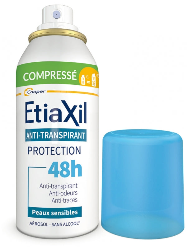 Etiaxil Antiperspirant 48h Kompakt-Aerosol-Schutz für empfindliche Haut 2 x 100ml