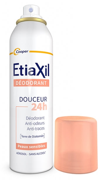 Etiaxil Deodorants 24h Déodorant spray douceur pour peau sensible 2 x 150 ml