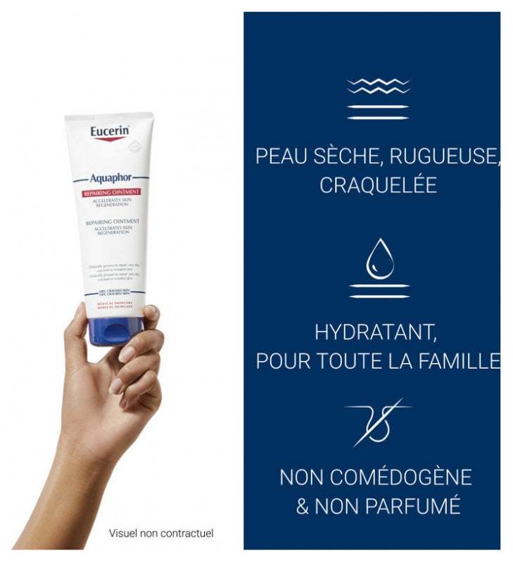 Eucerin Aquaphor Baume réparateur pour peaux très sèches, sèches et craquelées 198g