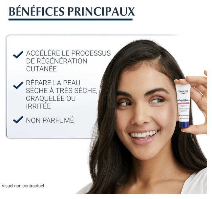 Eucerin Aquaphor Repairing Balm Dry and Cracked Skin 10g x2 (0.35oz x2)
