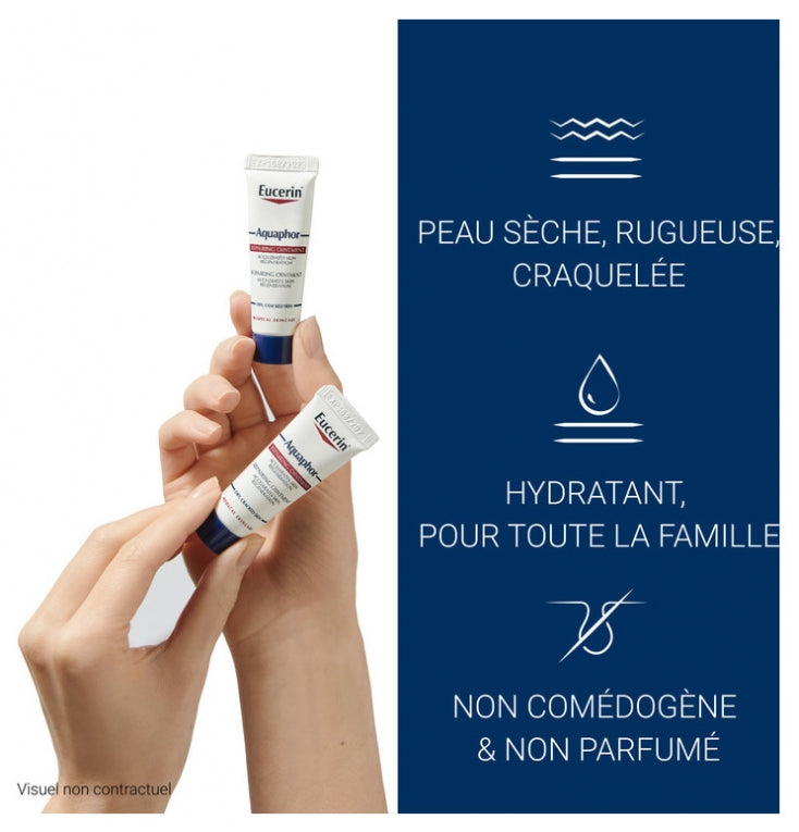 Eucerin Aquaphor Repairing Balm Dry and Cracked Skin 10g x2 (0.35oz x2)