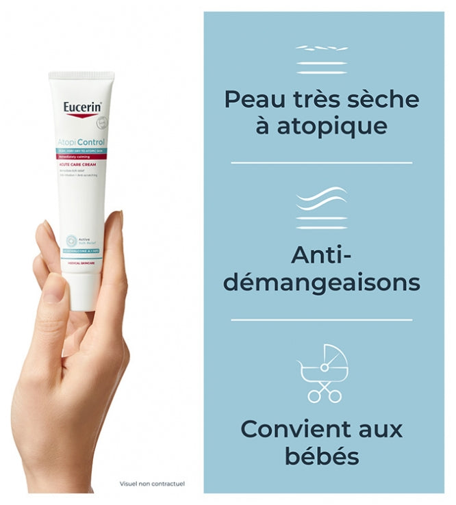 Eucerin Atopicontrol Crème apaisante intensive pour peaux très sèches 40ml