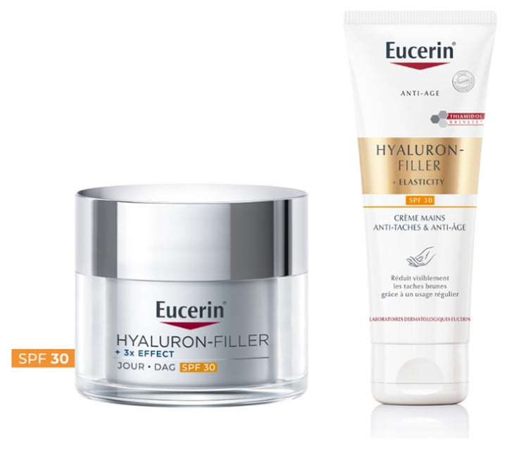 Eucerin Giftboxes Eucerin Hyaluron-Filler + 3X Effect Day Care SPF30 + Anti-Ageing Hands Cream SPF30 125ml (4.23 fl oz)