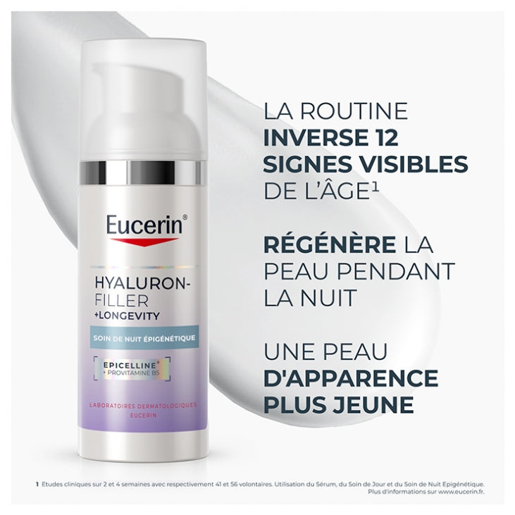 Eucerin Hyaluron-Filler Longevity Epigenetic Night Care 50ml (1.69fl oz)