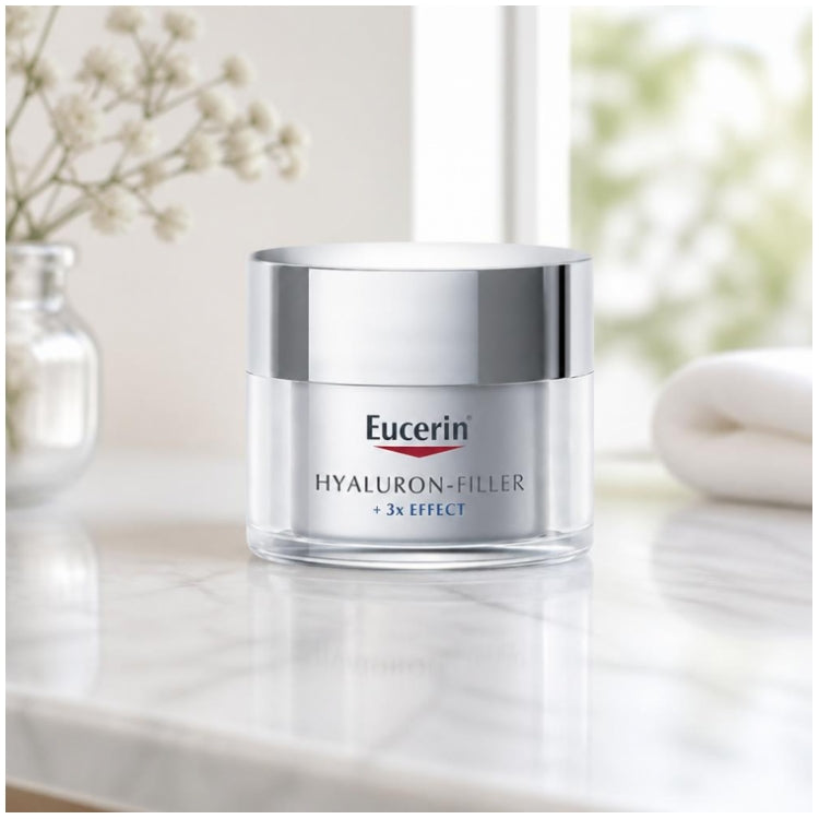 Eucerin Hyaluron-Filler + 3x Effect Tagespflege für trockene Haut 50ml